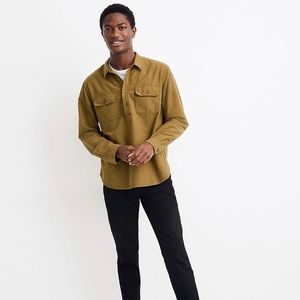 NWT - Madewell - Moleskin long-sleeve pullover workshirt - Size Small